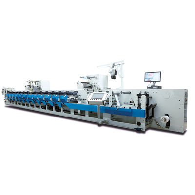 8 color Inline Printing Machine , Plastic Film Flexograhic Printing Machine