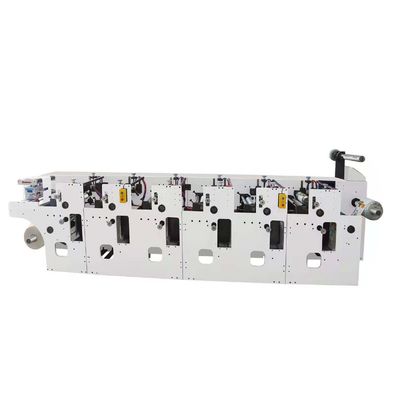 Six Color Wide Web Flexo Paper Printing Machine 380V 3 Phase With Slitting Set