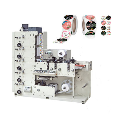 UV dryer Wide Web Flexo Paper Printing Machine , 520mm Die Cut Printing Machine
