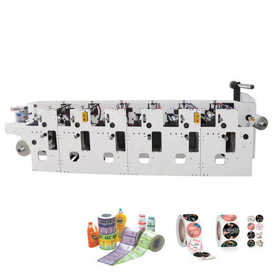 Horizontal Flexographic Printing Machine Five Color For PVC Rolls