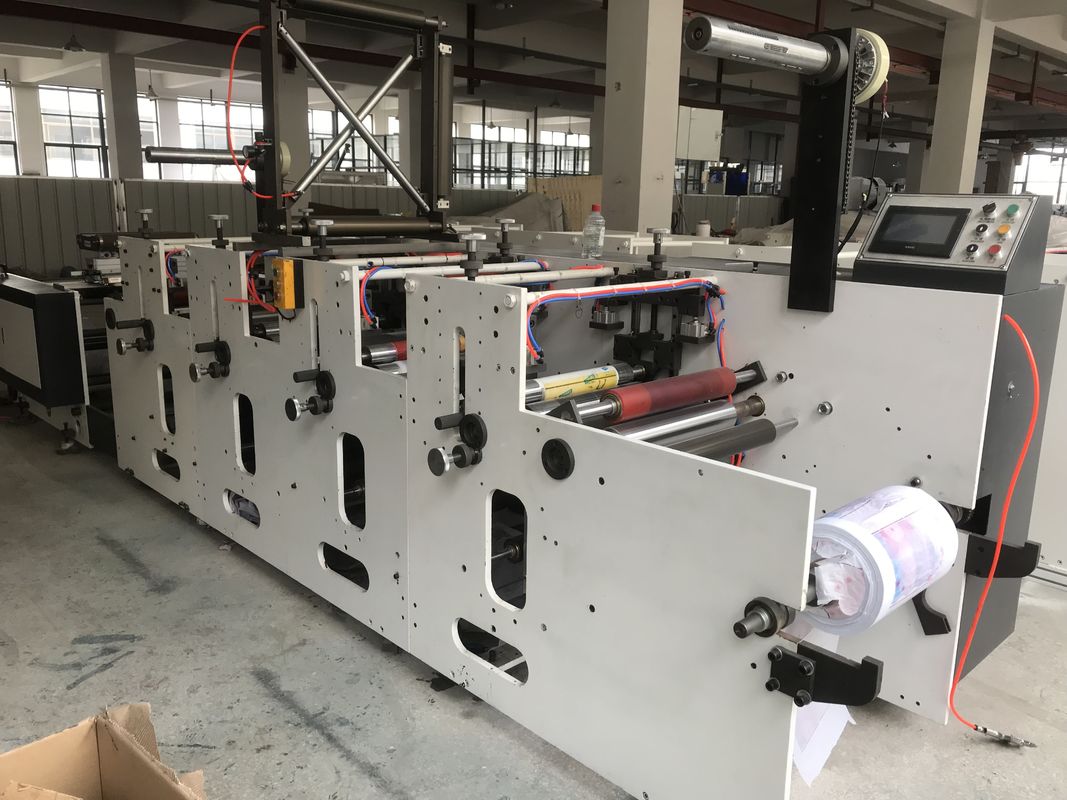 4 Color Flexographic Printing Machinery 210mm With Web Guide System