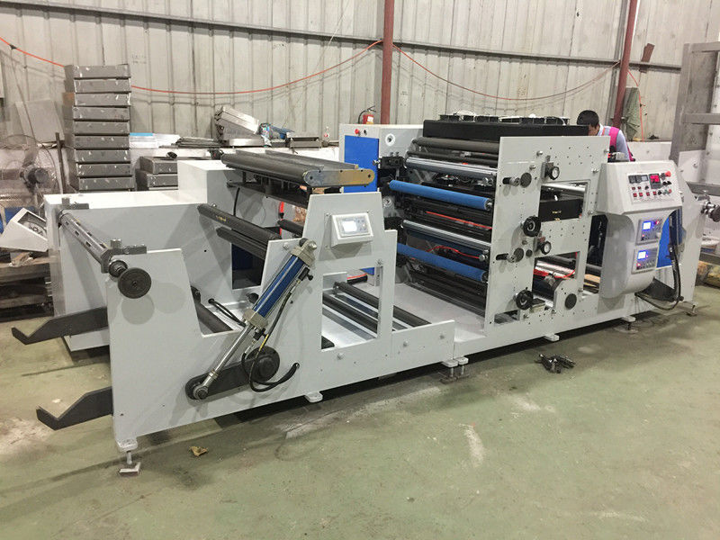 220/380v Narrow Web Flexo Printing Machine , 320mm Printing Press Cutting Machine