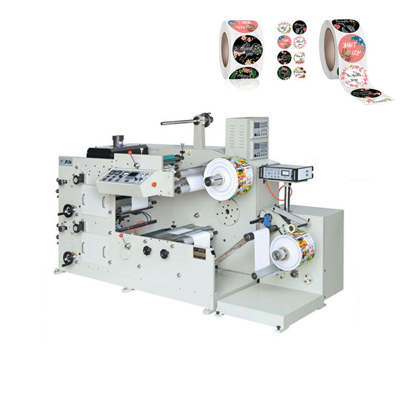 Water Based Ink Sticker Label Printing Machine 2 Color Semi Automatic