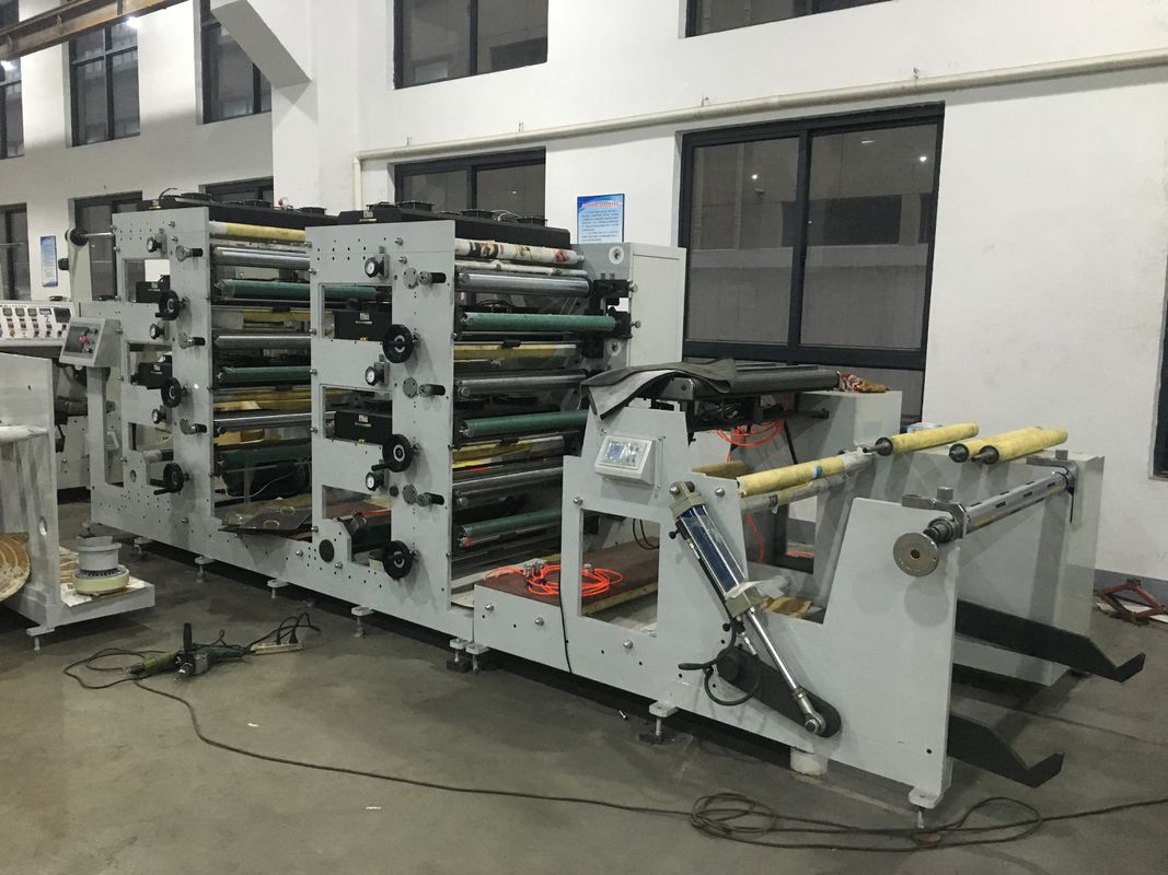 850mm Wide Web Flexo Paper Printing Machine , 380V PVC Label Printing Press
