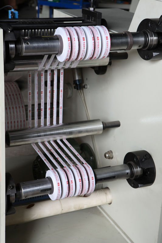 380V Paper Slitting Rewinding Machine , CE Narrow Aluminium Foil Slitting Machine