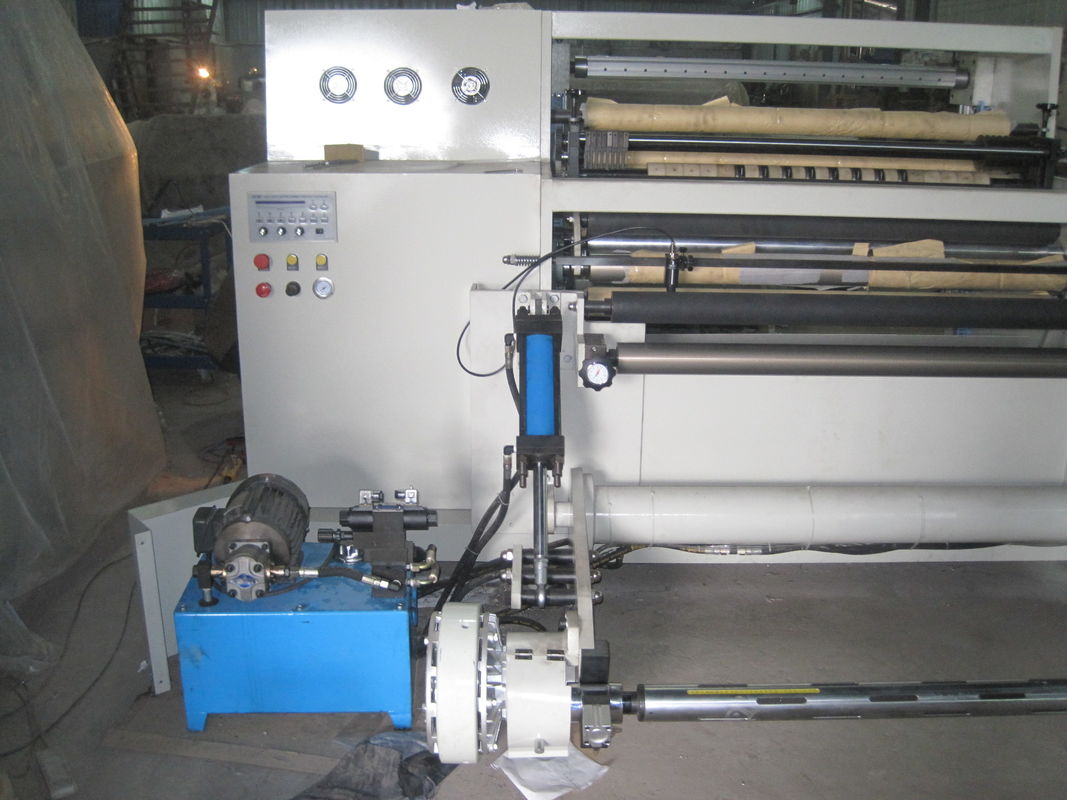 1100mm Paper Roll Cutter Machine PLC control system with hydraulic loading