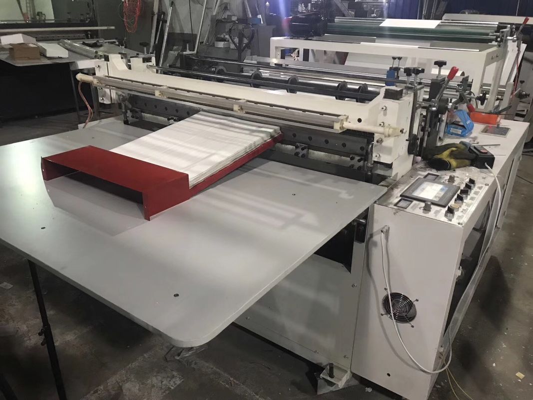 220V Paper Roll To Sheet Cutting Machine , Plc Non Woven Fabric Roll Cutting Machine