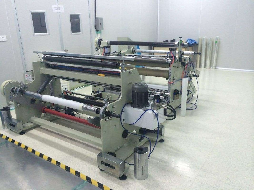 1300 Copper Foil Roll Slitting And Rewinding Machine With Electirc Heating Laminating