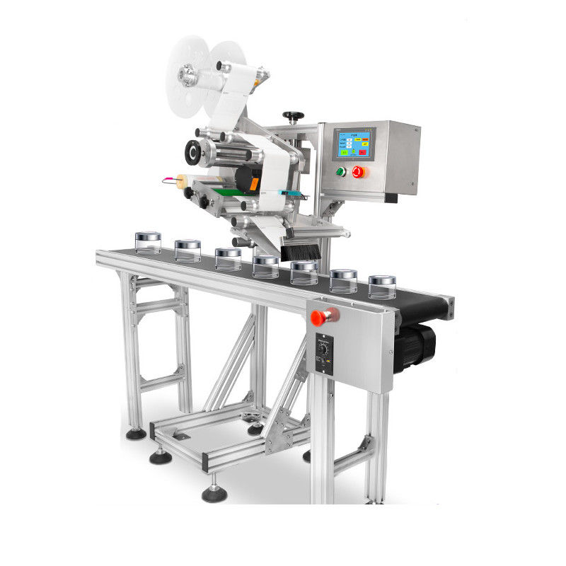 1 phase Flat Labeling Machine , 220VAC Label Applicator For Flat Surfaces