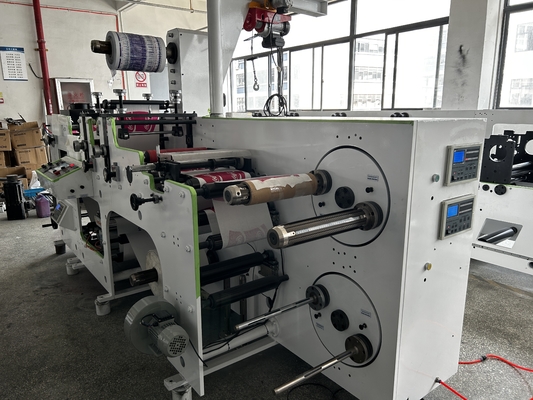 Semi Automatic 2 Color Flexo Label Printing Machine 320mm 80m / minute